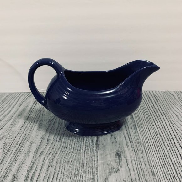 Vintage Fiesta ware USA Dark  Blue Gravy Boat Bowl - Picture 2 of 13